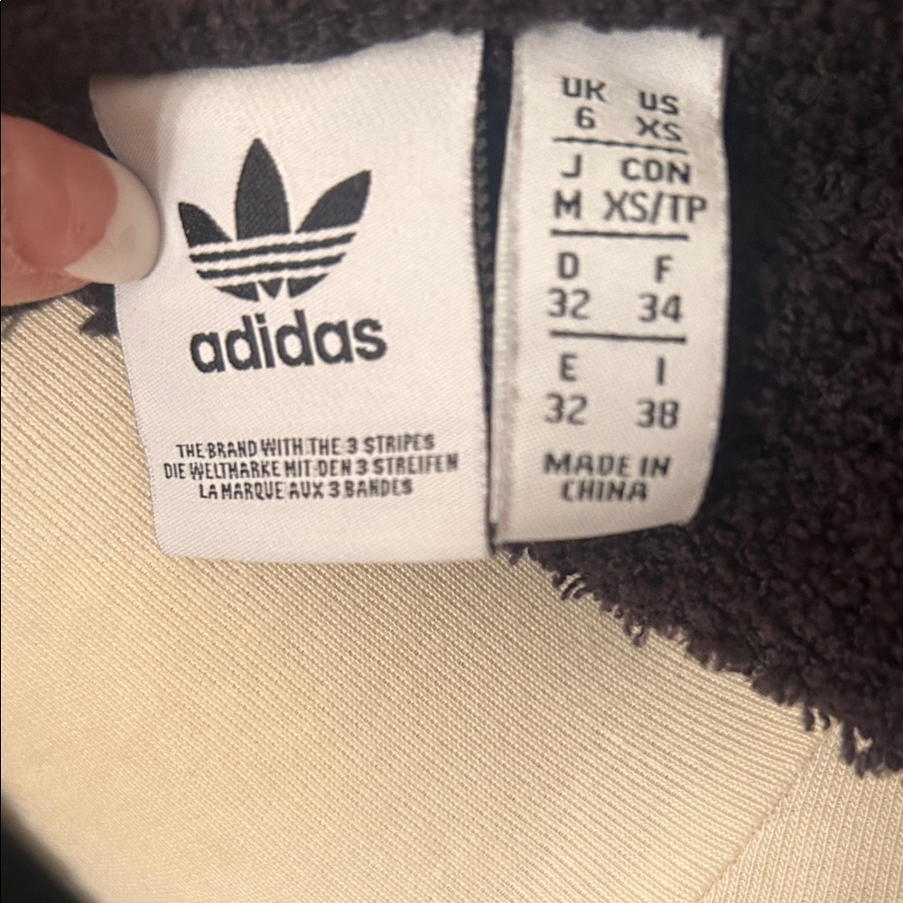 ADIDAS CARDIGAN🖤SPORTY Women's BLACK Open Cardigan with Pockets Size XS🖤 - Picture 7 of 14